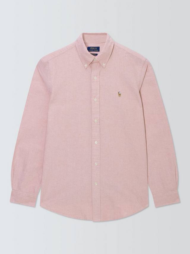 

Поло из хлопка Regular Fit с логотипом Oxford Ralph Lauren, Adirondack Berry