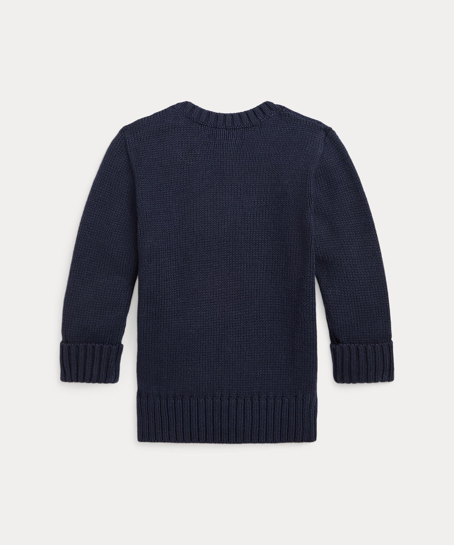 Детский свитер Polo Bear с круглым вырезом Polo Ralph Lauren, 410 Navy