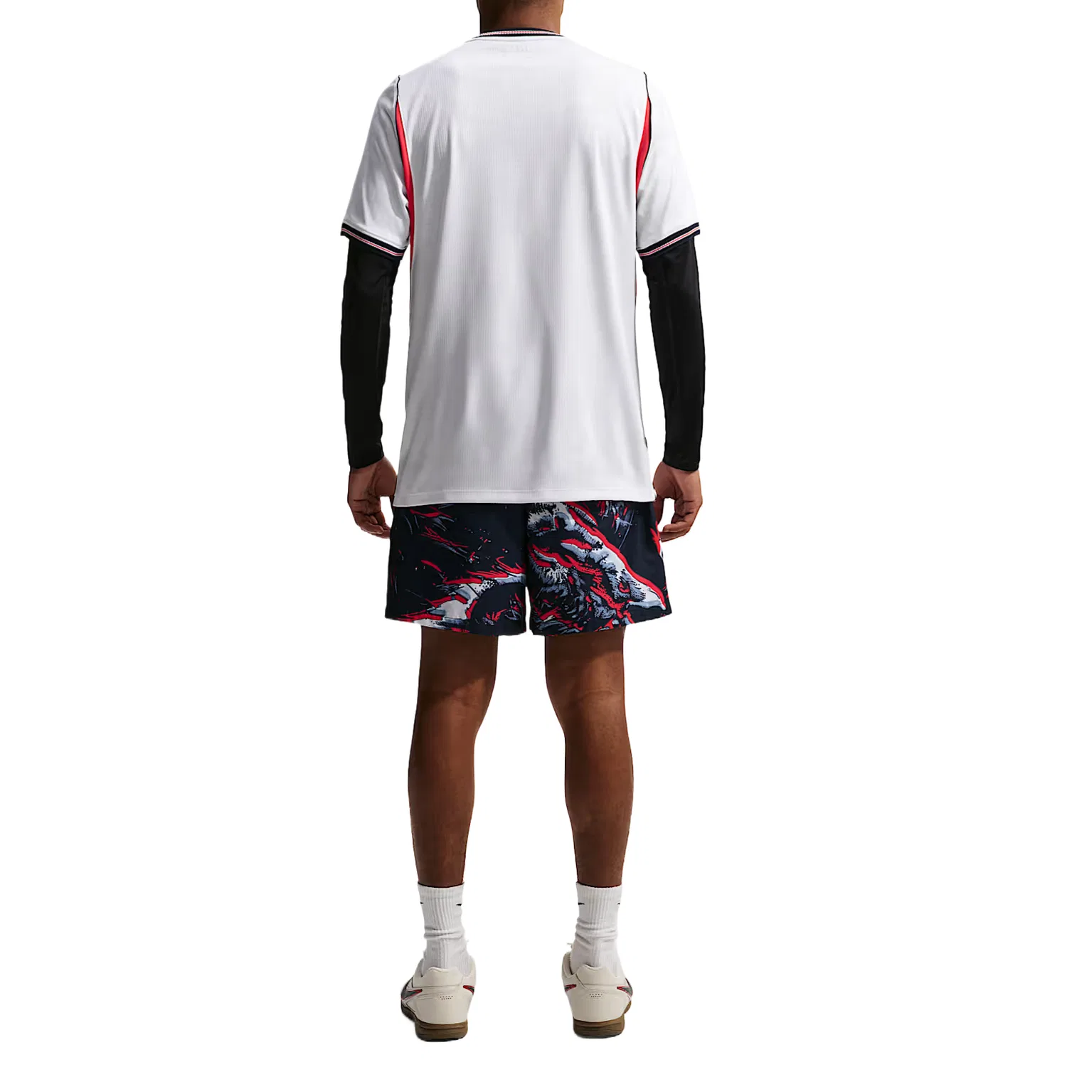 Шорты футбольные England Club Men's Soccer Flow Nike, Obsidian/White — фото 3