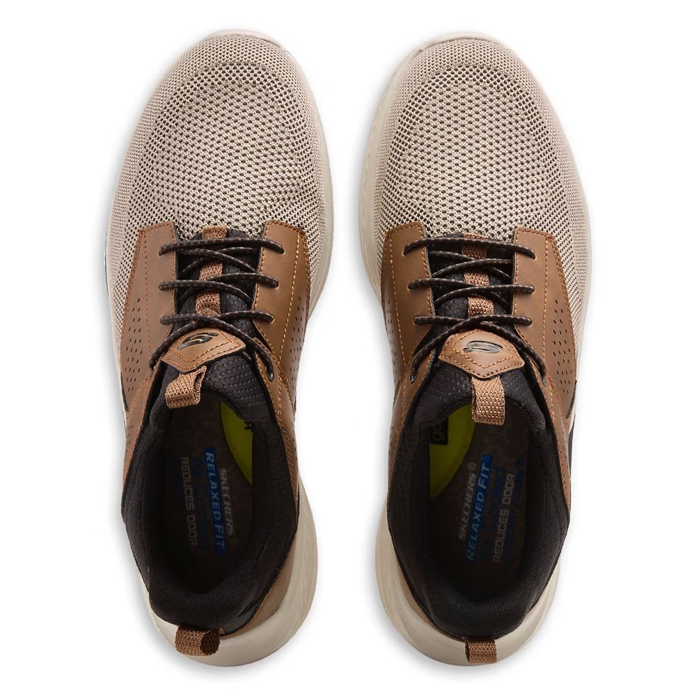 Кеды без шнурков Breyer Skechers, brown/tan — фото 4