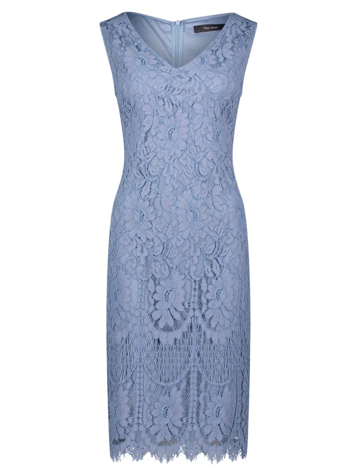 

Короткое платье Vera Mont, цвет light steel blue