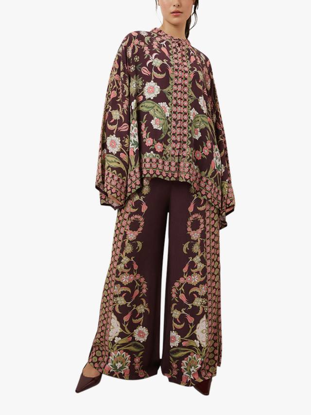 

Футболка Rhea с цветочным принтом Raishma, Plum