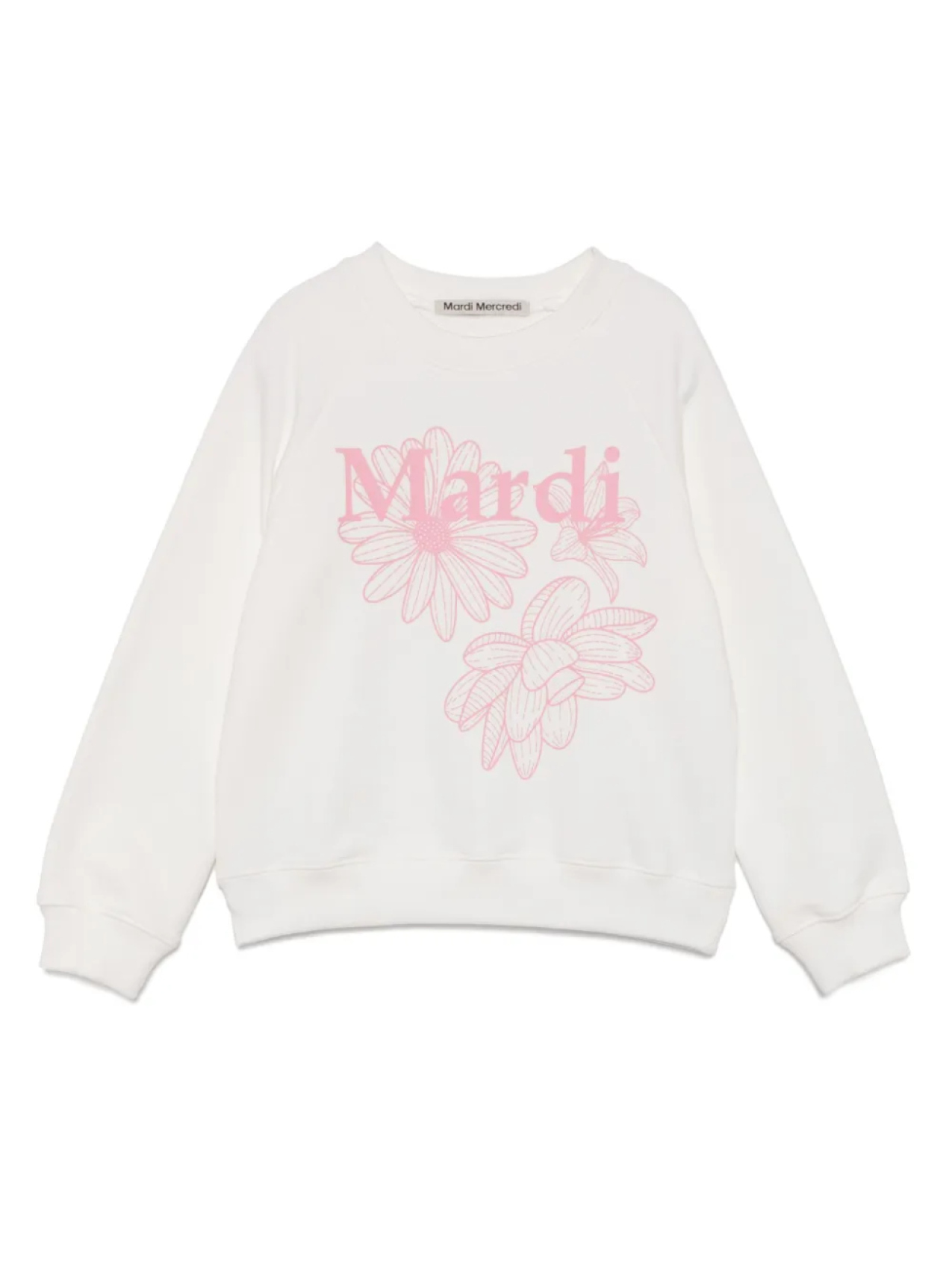 

Mardi Mercredi Les Petites толстовка с логотипом, белый