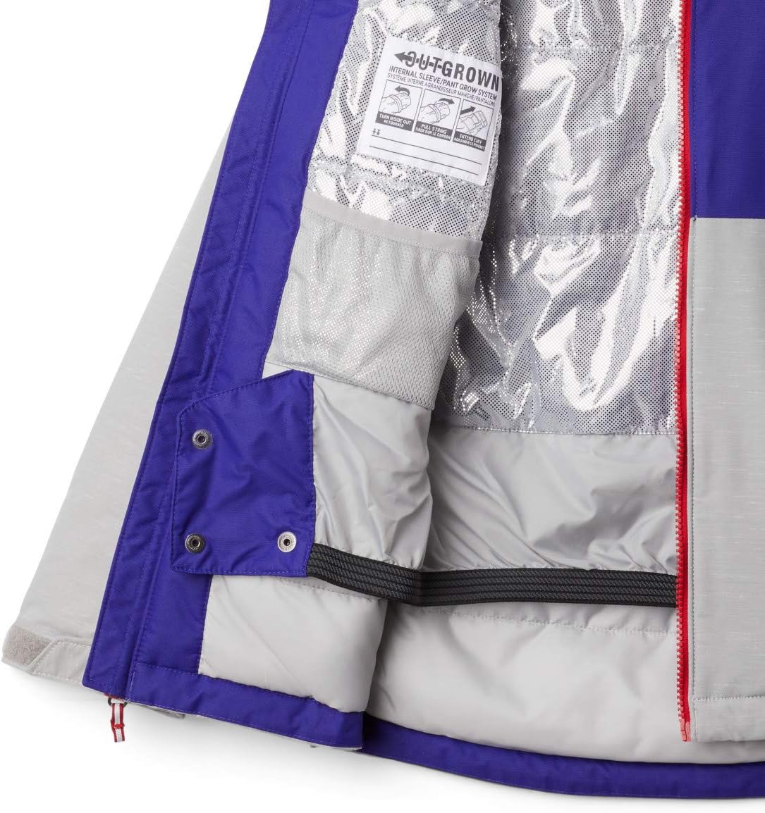 Куртка Columbia boys Alpine Action ii, Columbia Grey Heather/Purple Quartz — фото 3