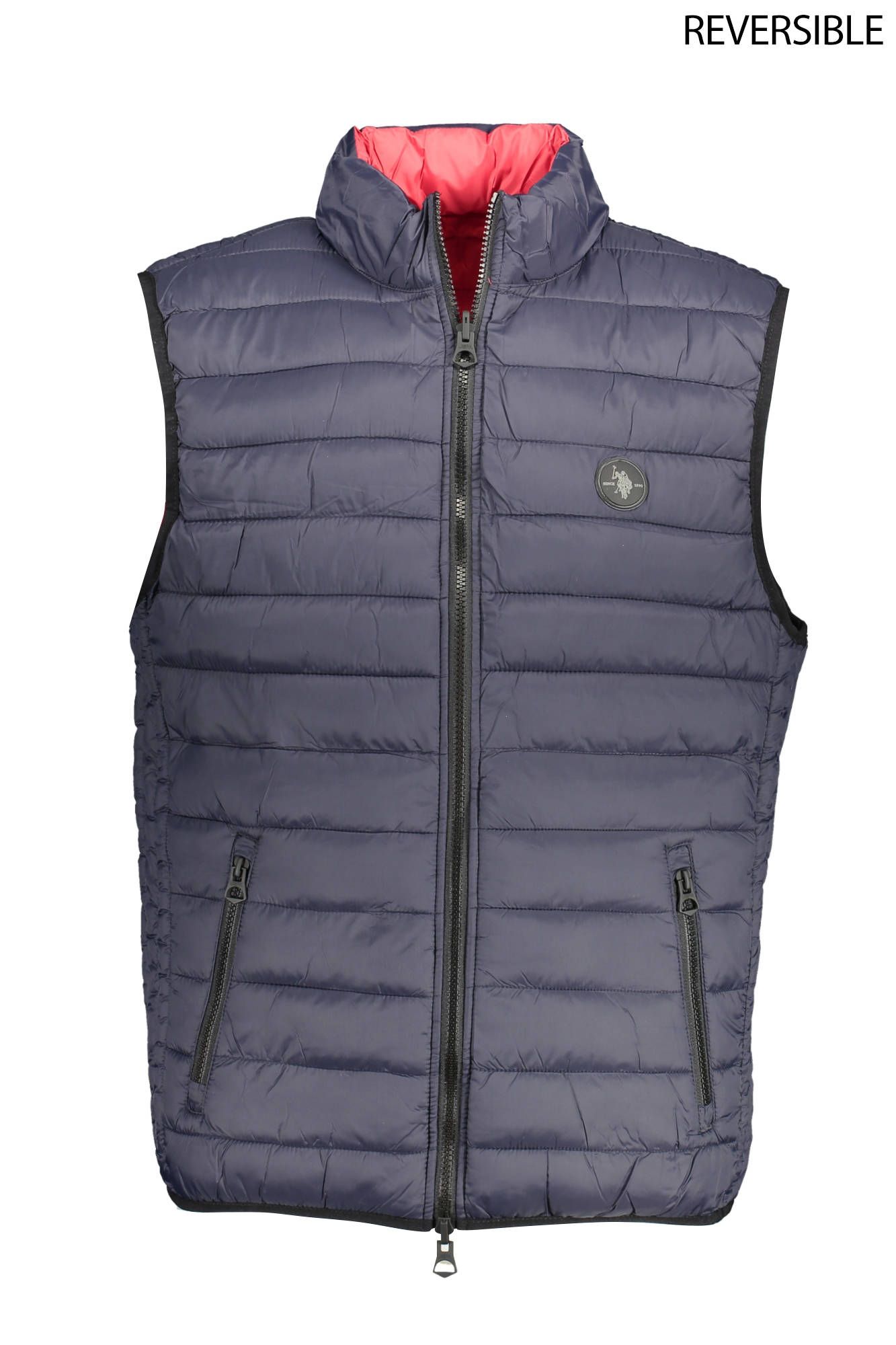 

Синяя нейлоновая мужская куртка U.S. Polo Assn.