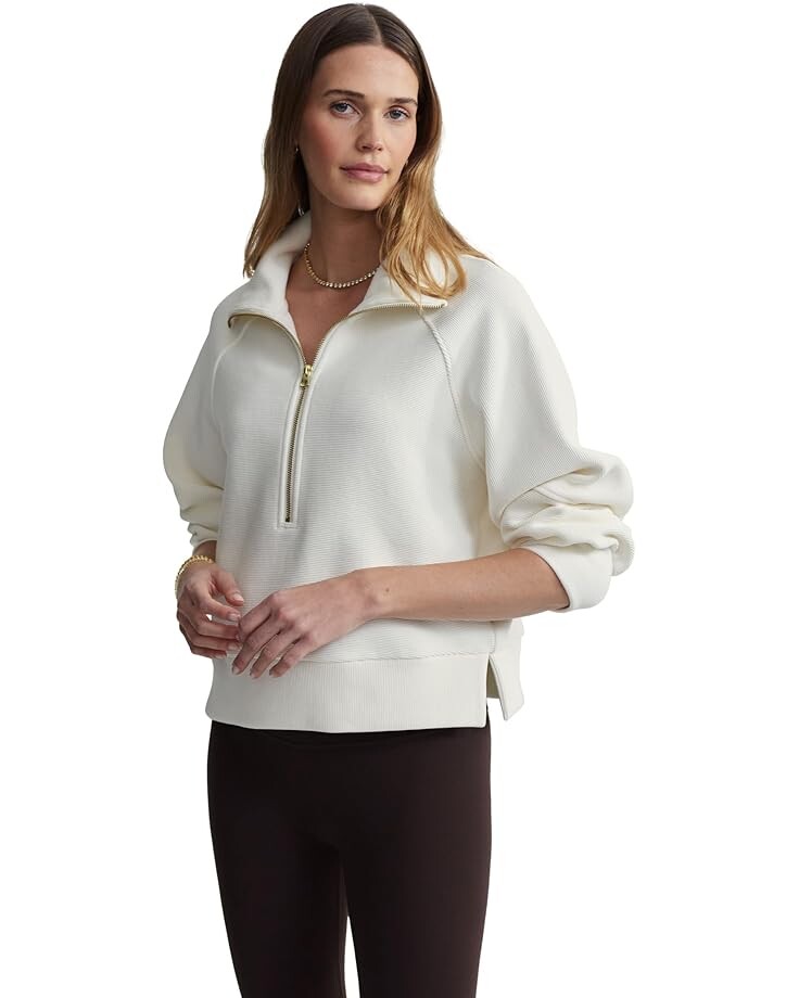

Свитер Varley Milano Half Zip Sweat, слоновая кость