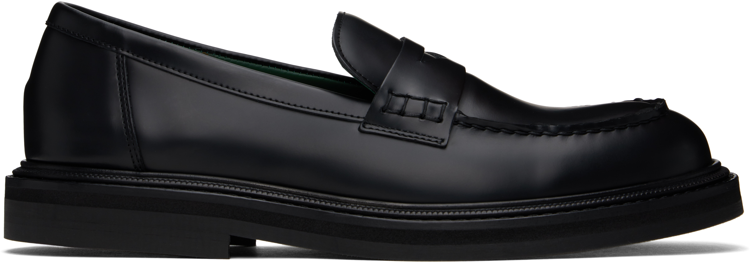 

Черные пенни-лоферы Vinnee VINNY s, Black polido leather