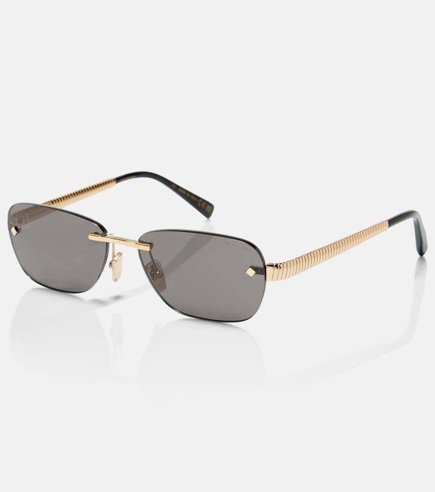 Солнечные очки tubogas прямоугольной формы Bvlgari — фото 4