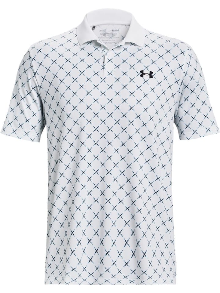 

Футболка поло Ua Matchplay Printed Polo Under Armour, белый