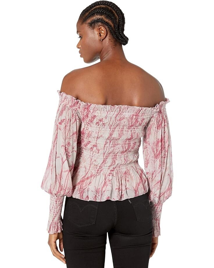 

Топ AllSaints Lara Grasmere Top, цвет Soft Cherry Pink