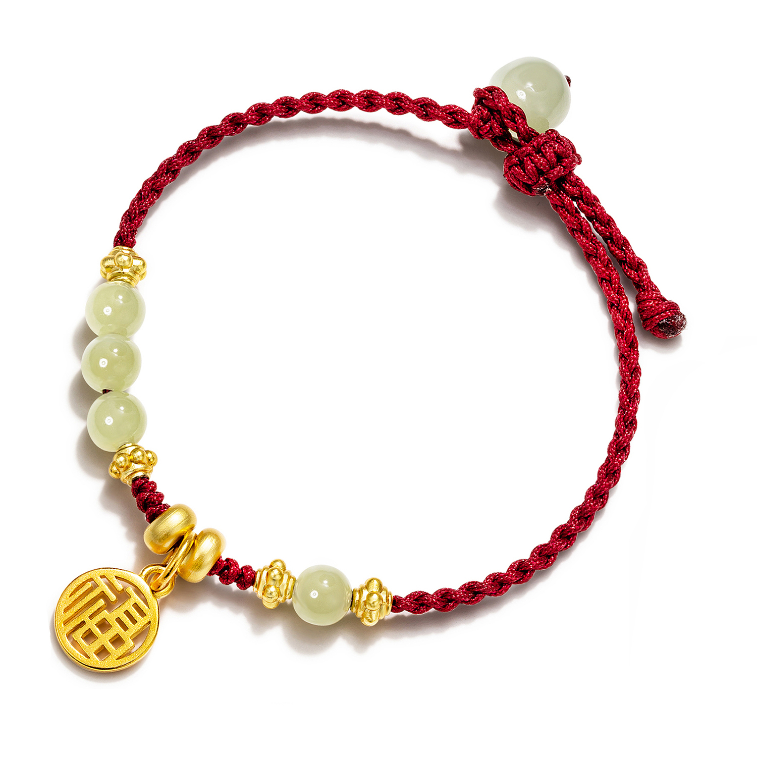 

Браслет из цветной глазури Jodie&Kevin в изысканной коробке унисекс Jodie＆Kevin, красный