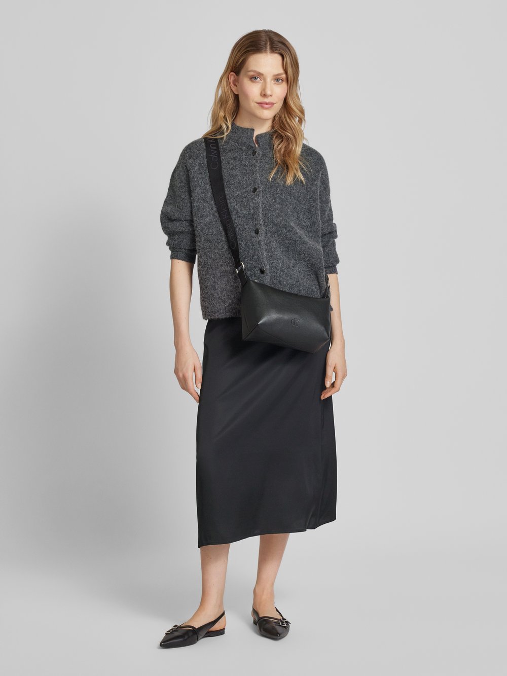 

Сумка с тисненой этикеткой модель 'OVER WEBBING' Calvin Klein Jeans, черный