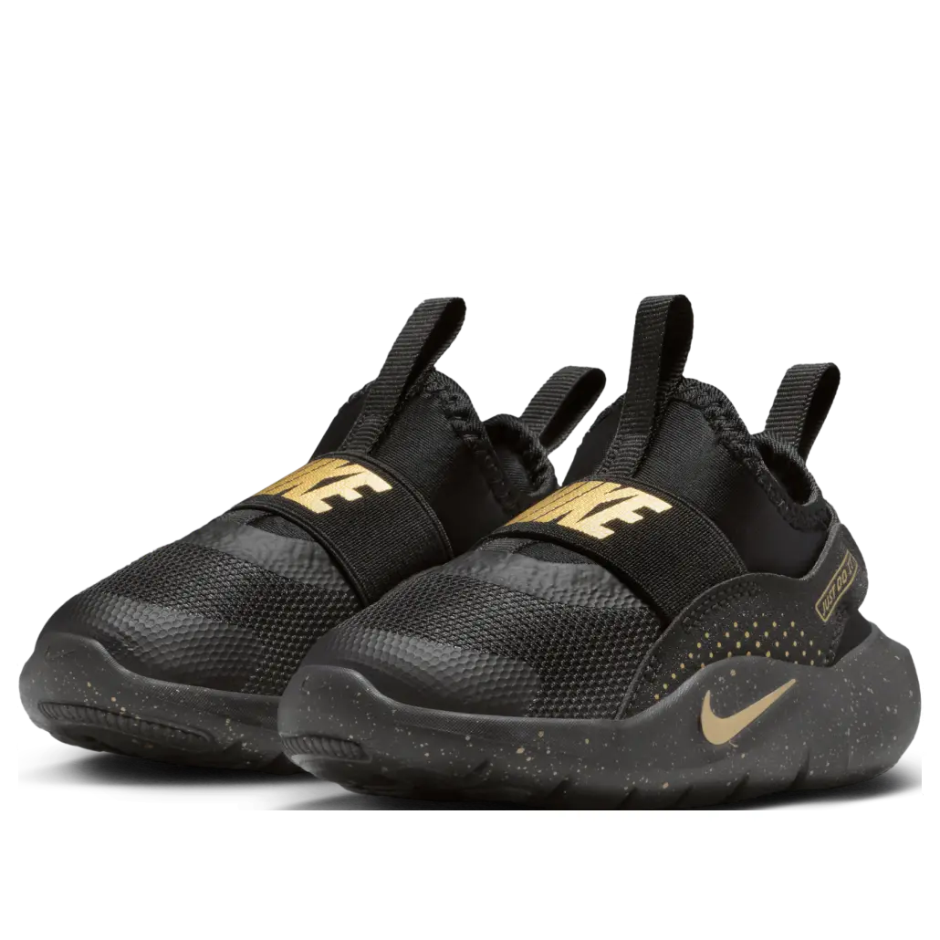 Кроссовки (TD) Nike Flex Runner 4 'Black Metallic Gold' — фото 3