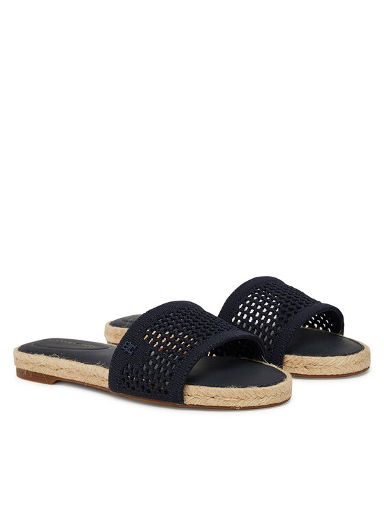 Эспадрильи Knit Mesh Espadrille Flat Sandal FW0FW08744 Tommy Hilfiger, синий — фото 2