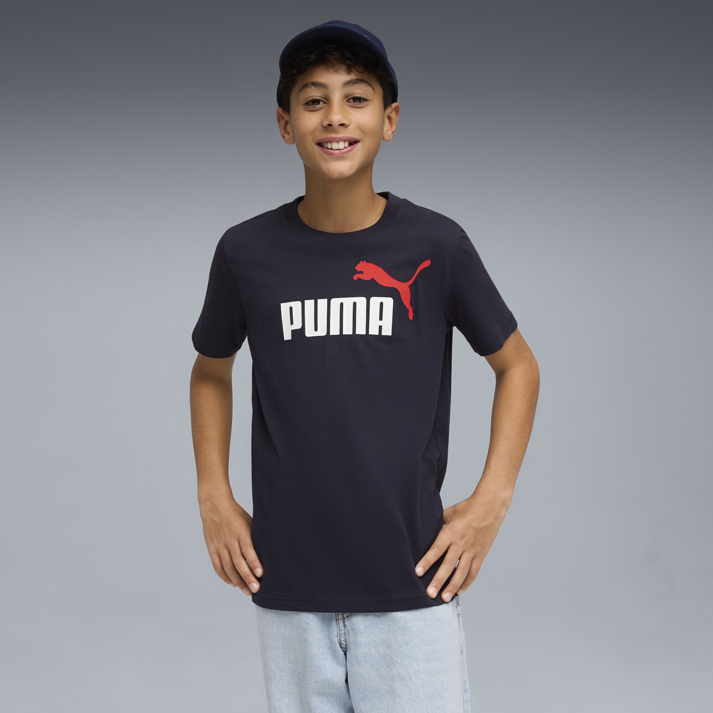 PUMA Футболка 'Essentials Colour No.1' в цвете Navy — фото 3