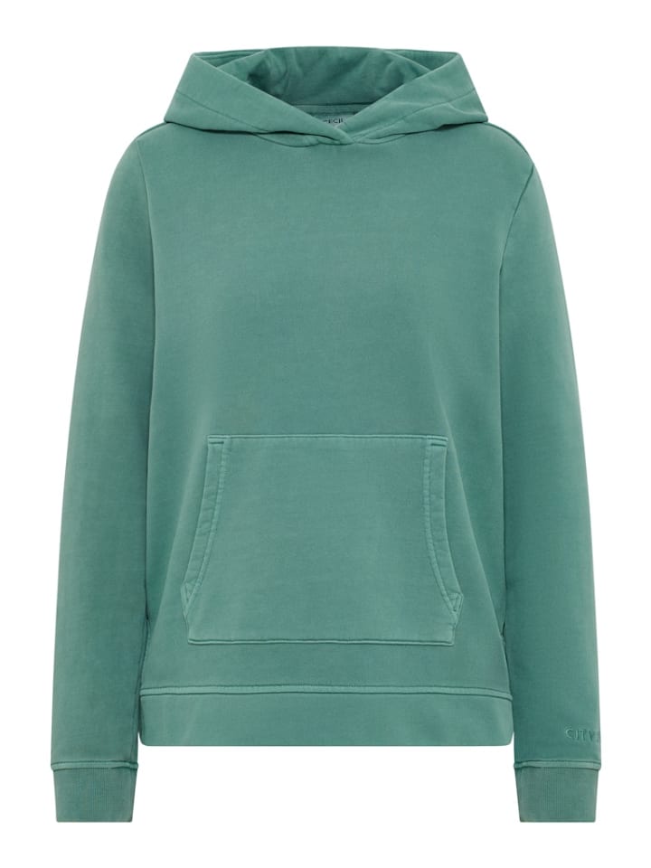 

Толстовка зеленого цвета, окрашенная в готовом виде Cecil