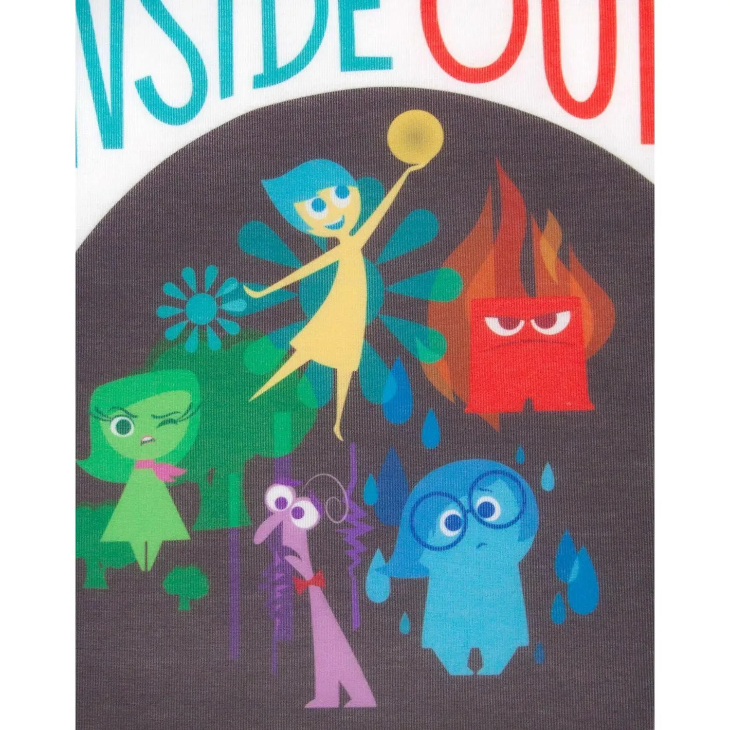 Детская футболка с принтом Inside Out, Disney, белый — фото 3