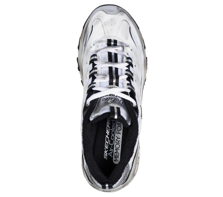 SKECHERS Женские кроссовки D'LITES VINTAGE VISION, черные/разноцветные — фото 2