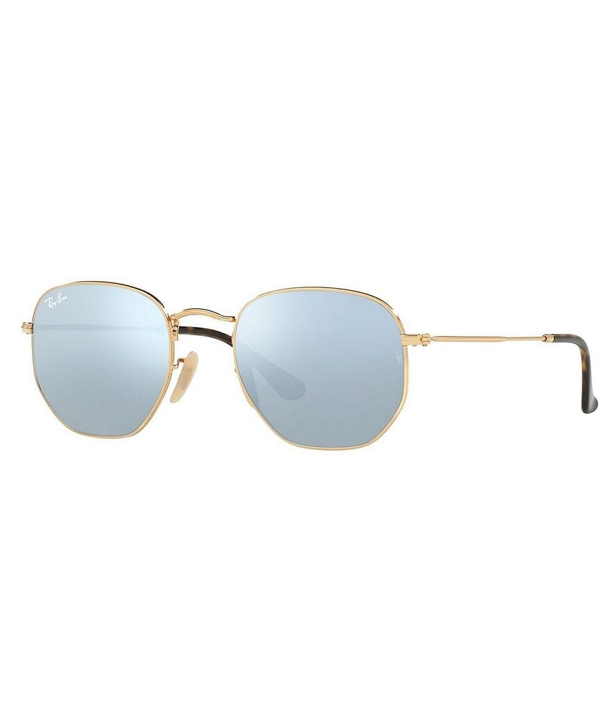 

Квадратные зеркальные солнцезащитные очки Ray-Ban унисекс RB3548N 51 мм, золотой