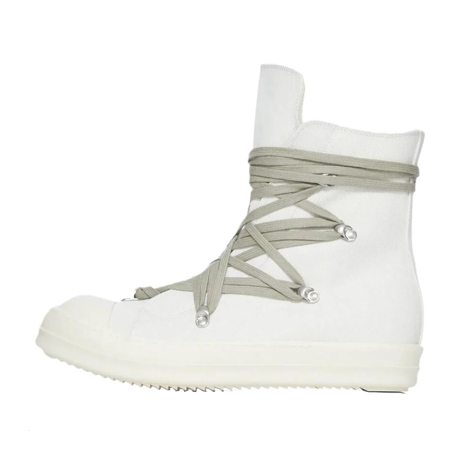 Кеды высокие Temple Megalace Rick Owens DRKSHDW белые