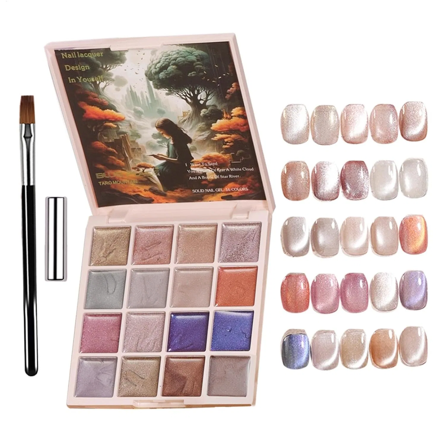 Твердый гель-лак Cat Eye Cream Gel Nail Polish 16 цветов Generisch