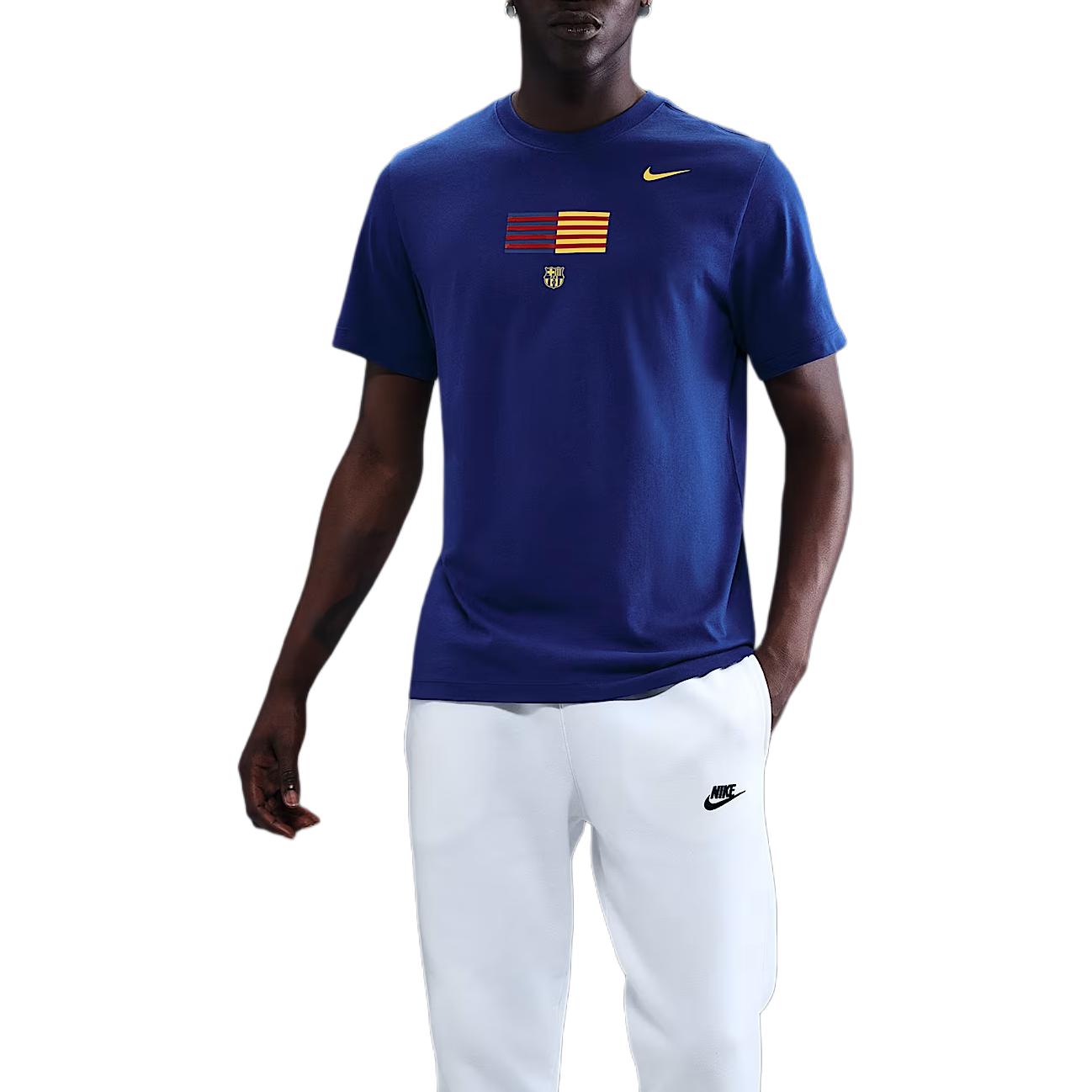 

Футболка мужской футбольной команды «Барселона» Nike, темный royal синий