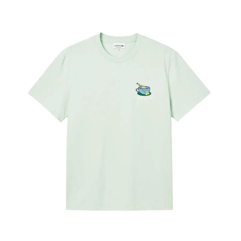 Футболка LACOSTE Crew Neck Moderate 776/Blue — фото 3
