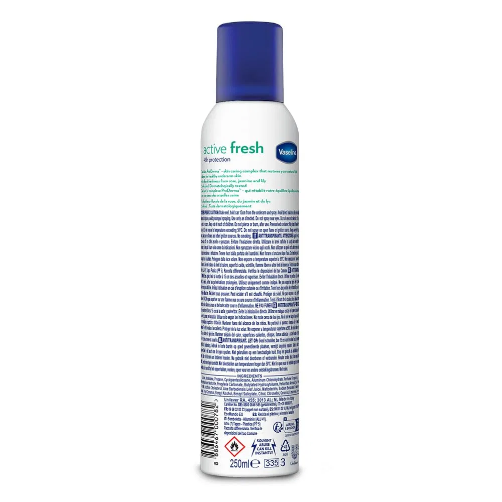 Дезодорант-антиперспирант Vaseline Active Fresh 48h, 250 мл, 3 шт. Vaseline — фото 2