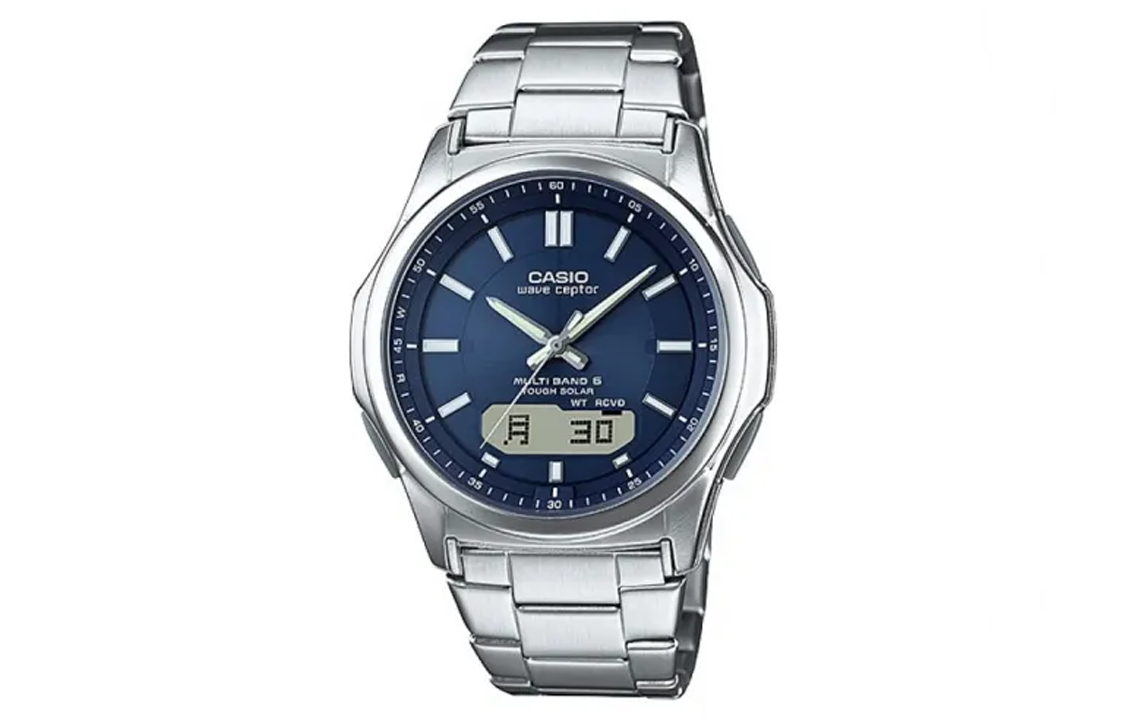 

CASIO Мужские синие часы WVA-M630D-2AJF, 42,1 мм