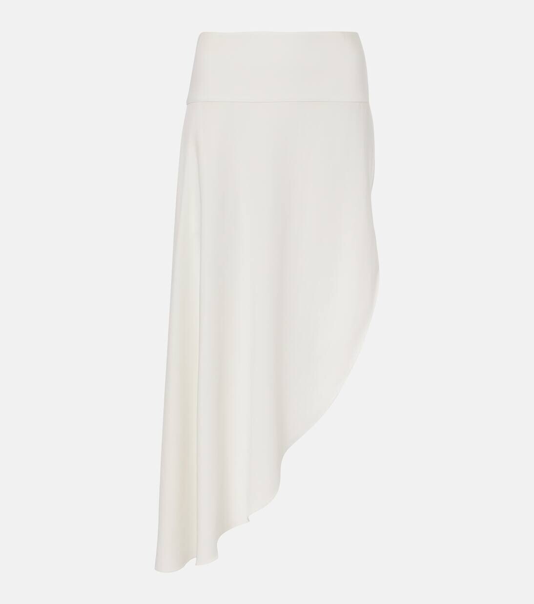 

Асимметричная юбка миди Alaïa, цвет blanc