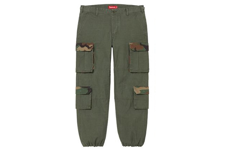 

SS22 Брюки-карго унисекс Supreme, оливковый
