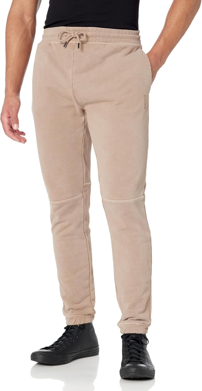 

Брюки спортивные мужские BOSS с завязками, окрашенные в готовом виде, Desert Taupe