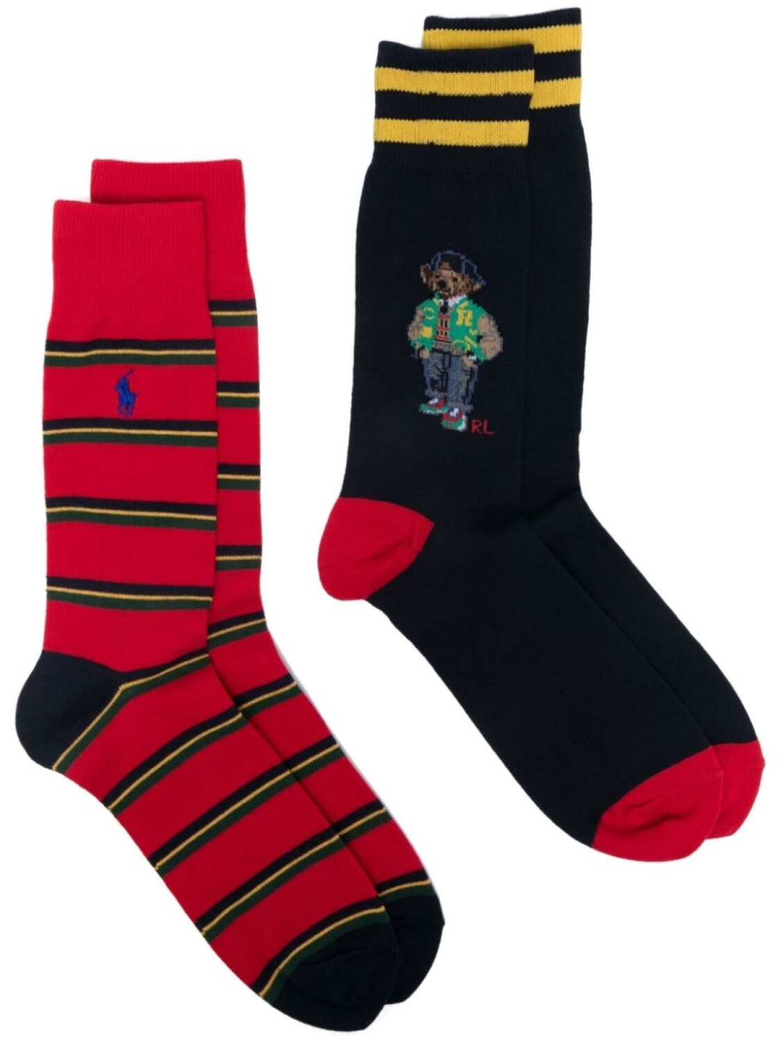 

Polo Ralph Lauren комплект из двух пар носков Polo Bear, синий