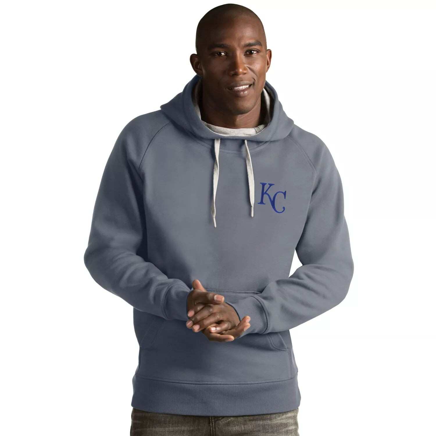 

Мужской пуловер с капюшоном Kansas City Royals Victory Antigua