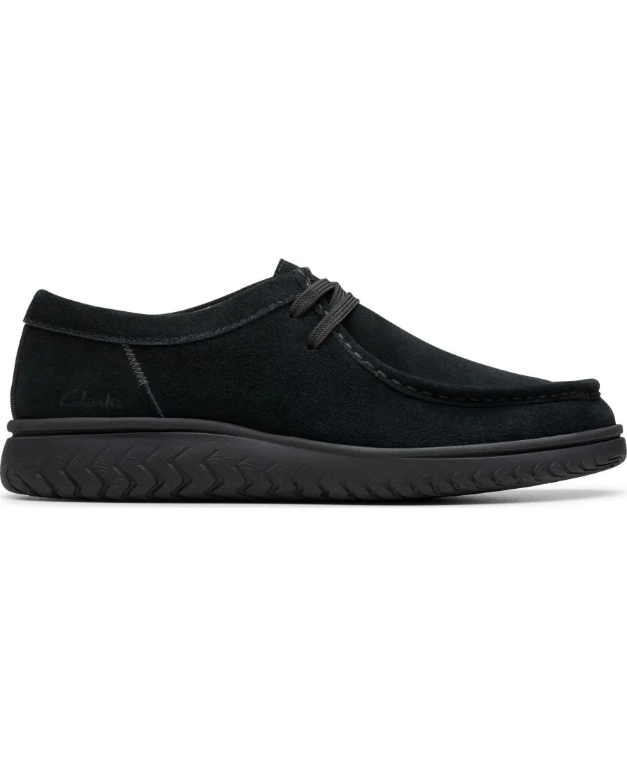 Мужские низкие повседневные слипоны RelaxLite Clarks, черный suede — фото 2