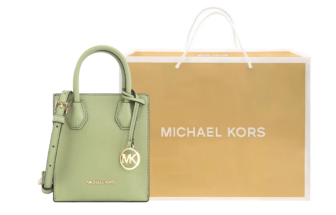 

MICHAEL KORS Кожаный багажник Мерсер Мини женский в зелёном цвете