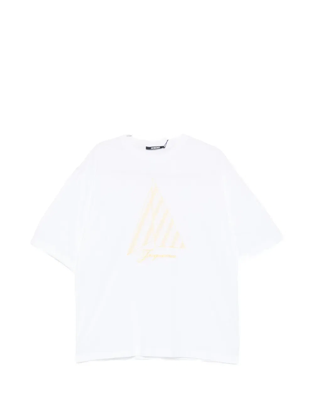 Футболка с вышитым логотипом в виде парусника JACQUEMUS, коричневый