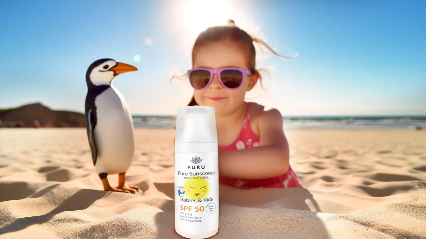 Минеральный солнцезащитный крем SPF 50 для детей PURU Pure Mineral Sun Cream 50 мл Puru — фото 3
