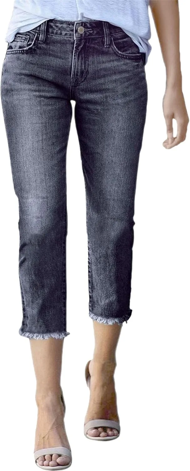 

Женские джинсы High Waisted, прямые, с Raw Hem FUNRKLI