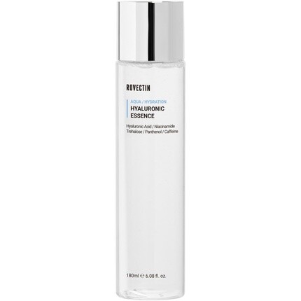 

ROVECTIN Aqua Hyaluronic Essence 7-слойный тоник для лица с гиалуроновой кислотой и ниацинамидом для стеклянной кожи Пантенол для длительного увлажнения Веганский EWG Гипоаллергенный 6,08 жидких унций