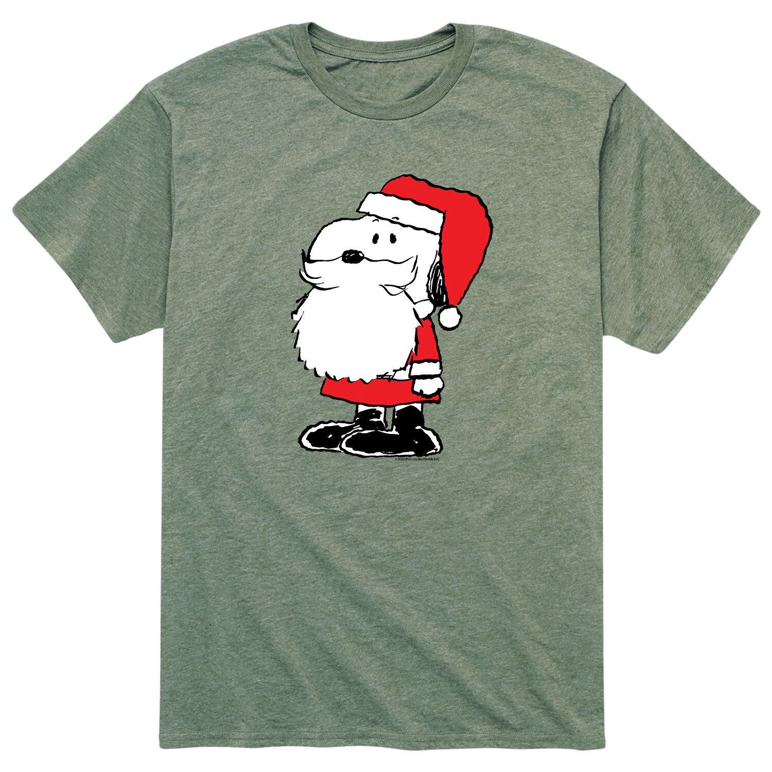 

Мужская футболка Santa Dog с арахисом Licensed Character