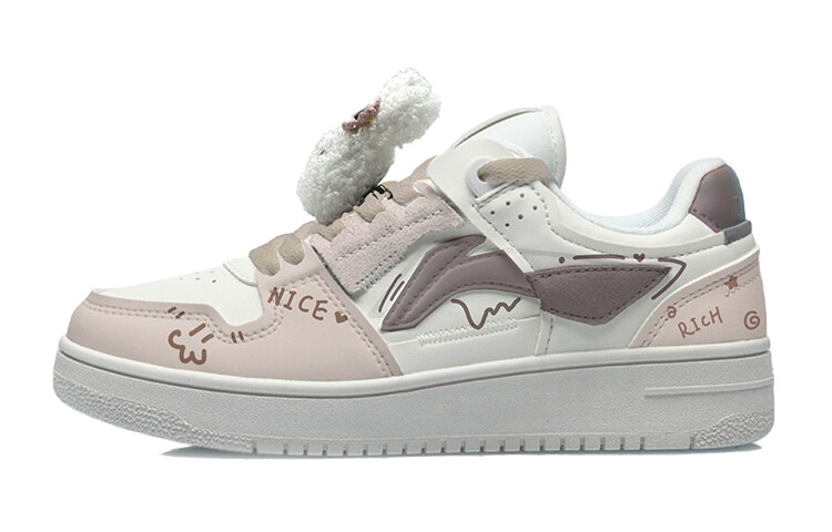 

Кроссовки LINING Skateboarding Shoes Women's Low-top White, белый