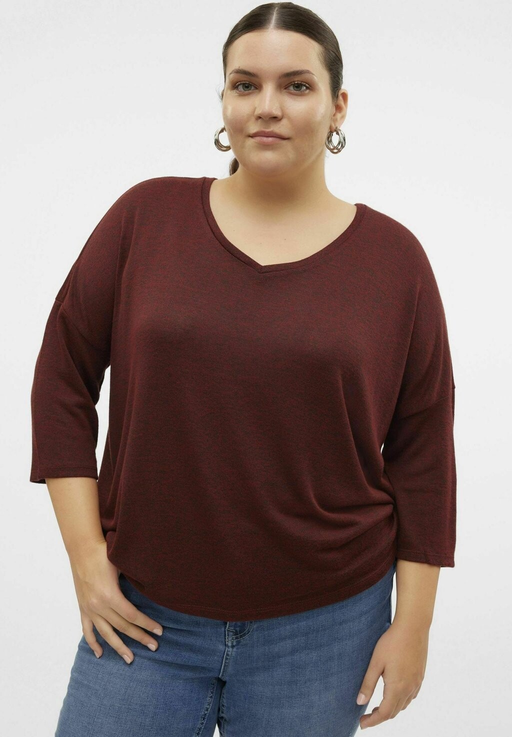 

Джемпер VMCBRIANNA Vero Moda Curve, темно-красный