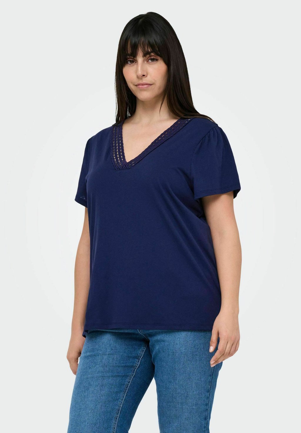 

Футболка с принтом CARBENITA ONLY Carmakoma, синий