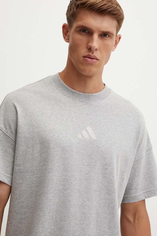 

Хлопковая футболка All SZN adidas, серый