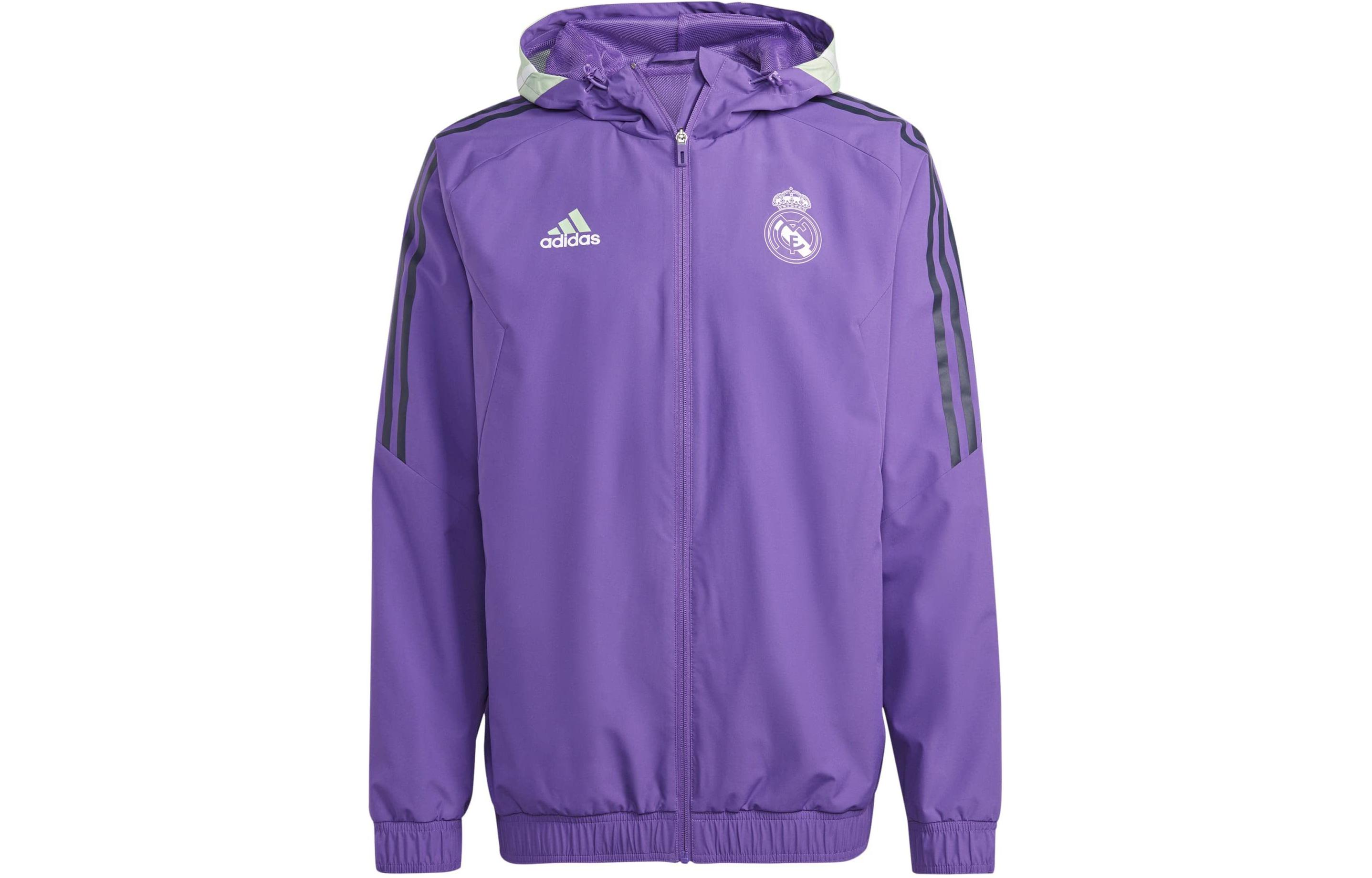 Мужская куртка Adidas Real Aw в энергичном фиолетовом цвете, унисекс — фото 2