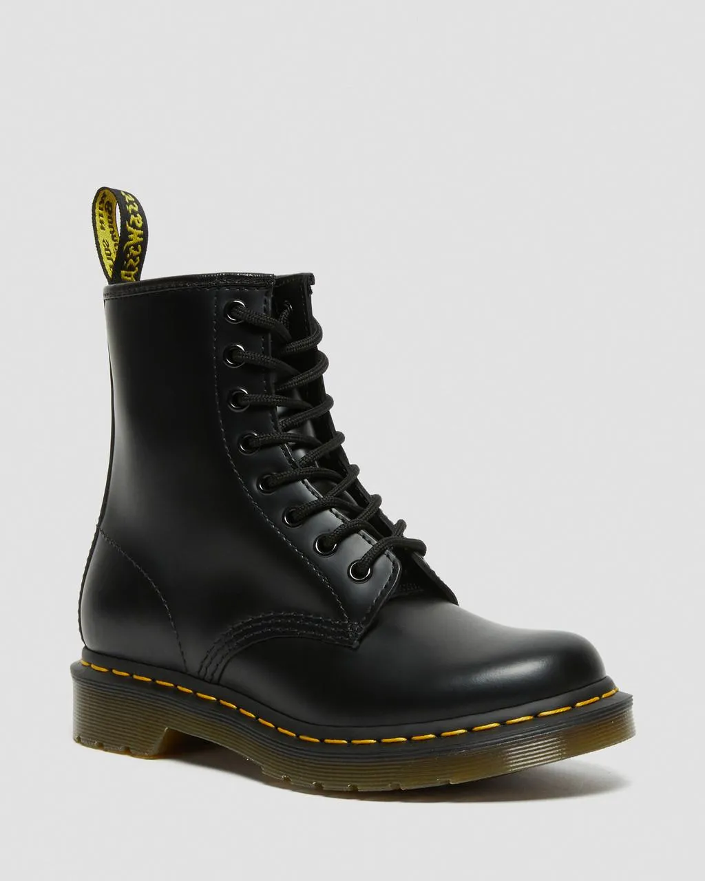 

Dr. Martens 1460 Женские ботинки из гладкой кожи на шнуровке, цвет Black — Smooth Leather