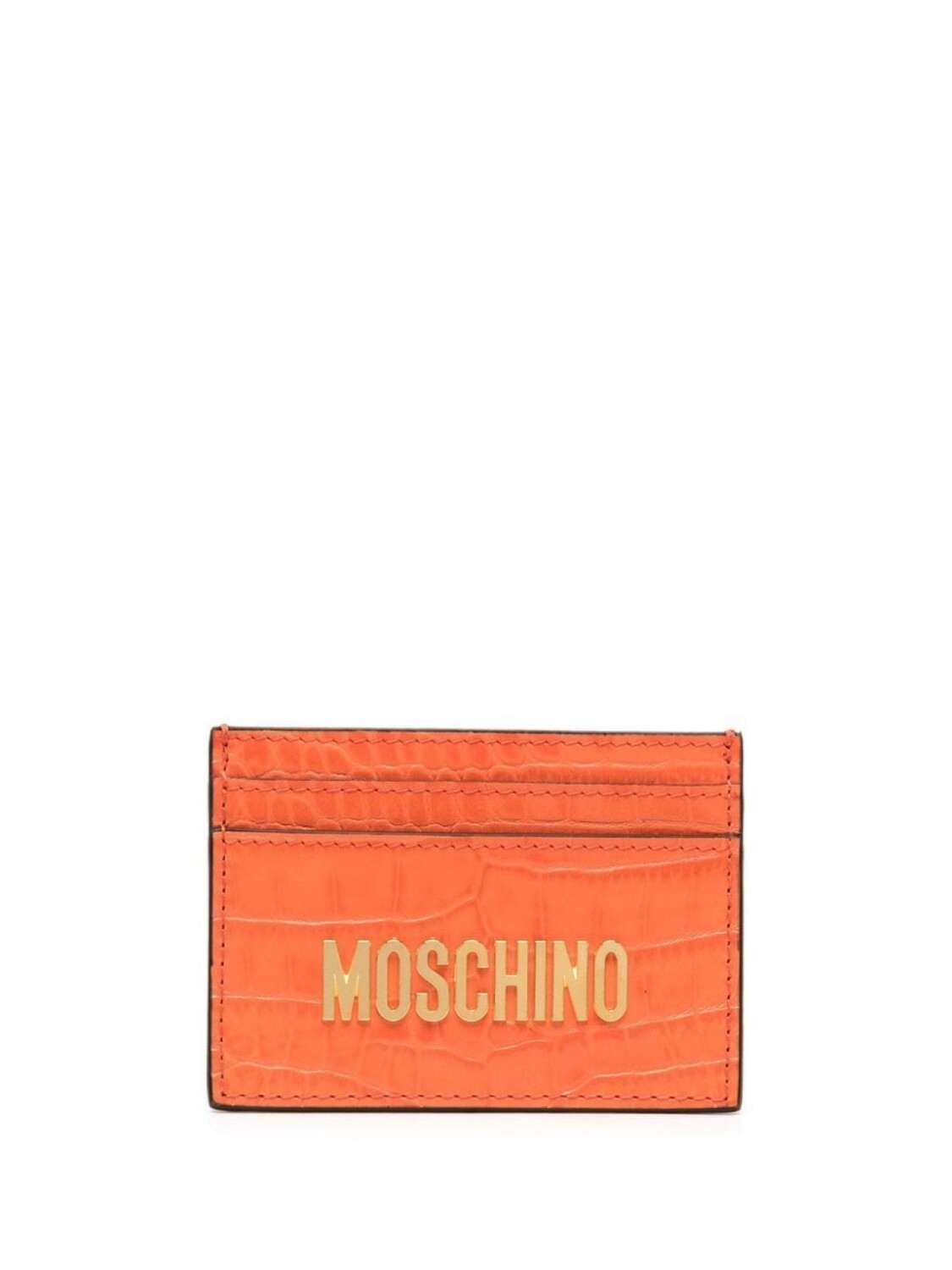 

Картхолдер с логотипом Moschino, оранжевый