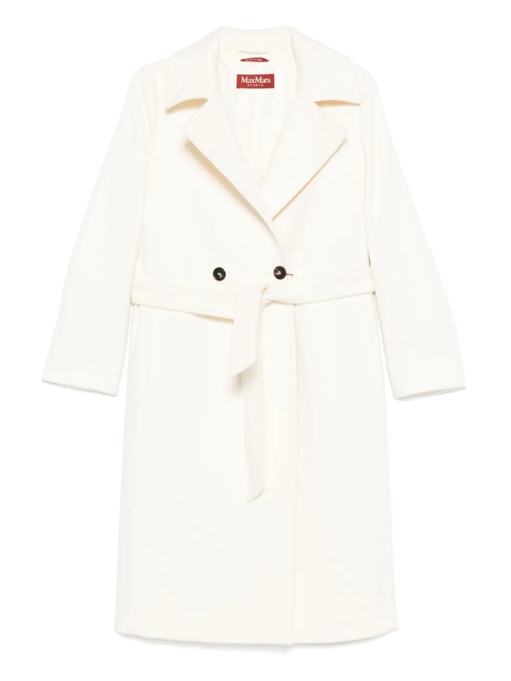 

Пальто из девственной шерсти MAX MARA, белый