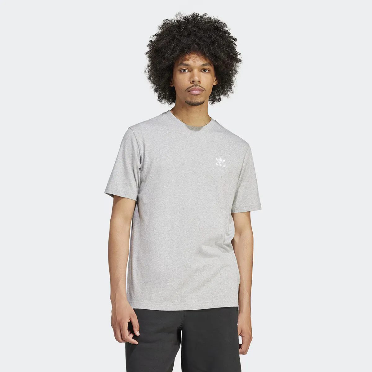 

Мужская футболка с трилистником Essentials Adidas Originals, серый